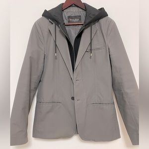 Guess Men’s Sports Jacket grey with hoodie Size 38 / S